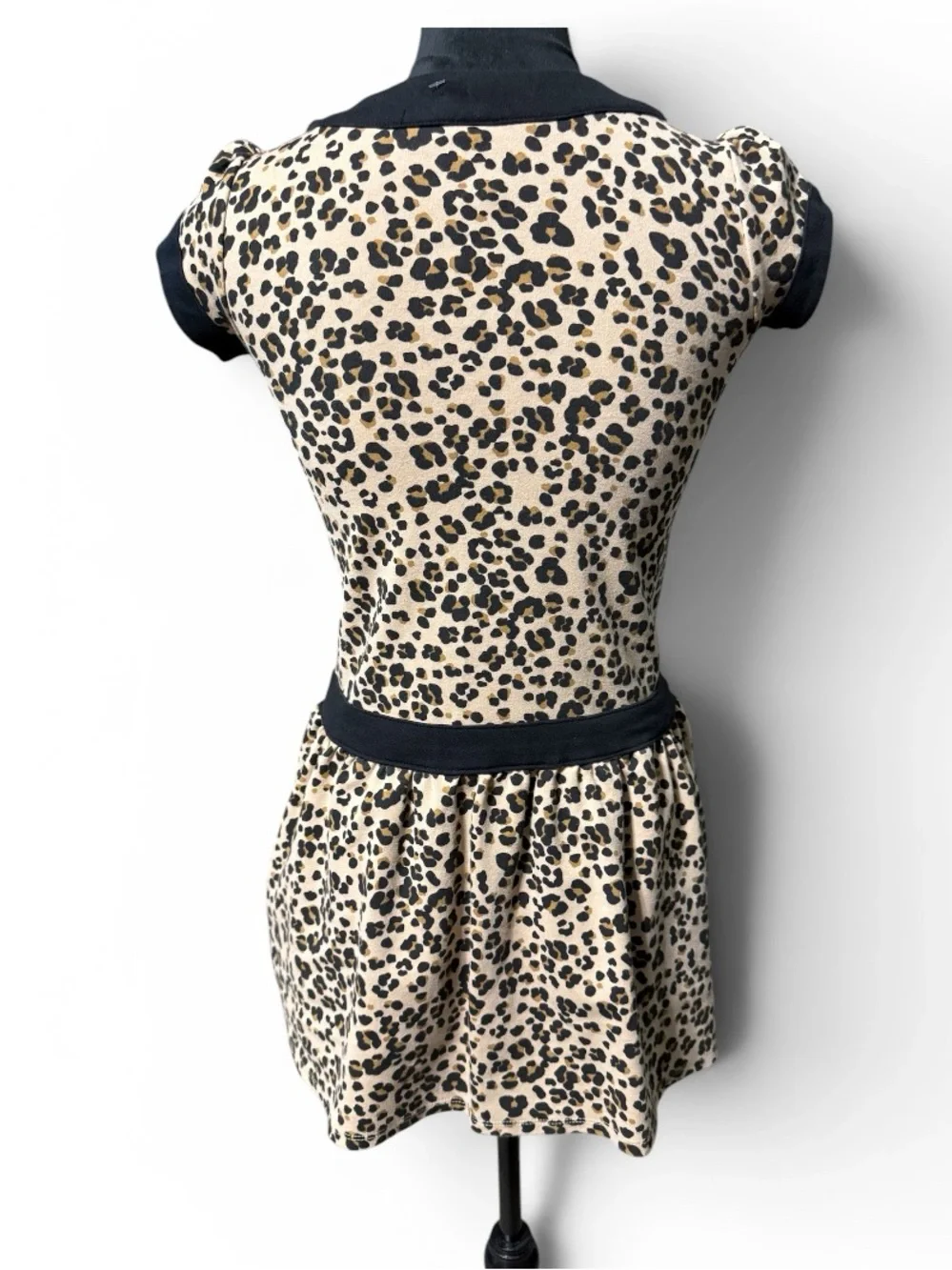 Gymboree Leopard Print Dress with Black Trim